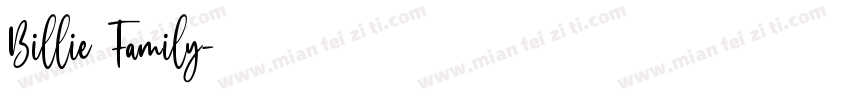 Billie Family字体转换